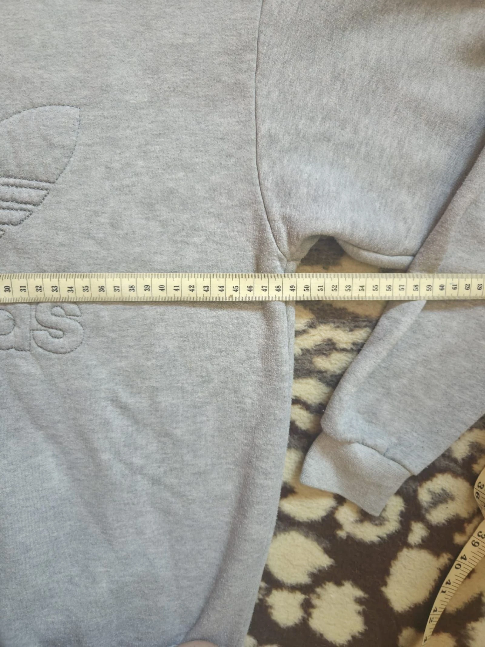Hommes sweat rétro vintage adidas, adidas originals, couleur gris - taille S – photo 3
